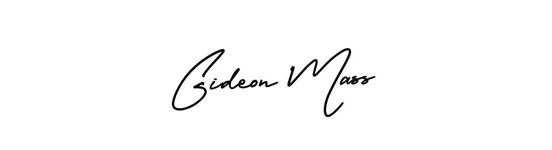 It looks lik you need a new signature style for name Gideon Mass. Design unique handwritten (AmerikaSignatureDemo-Regular) signature with our free signature maker in just a few clicks. Gideon Mass signature style 3 images and pictures png