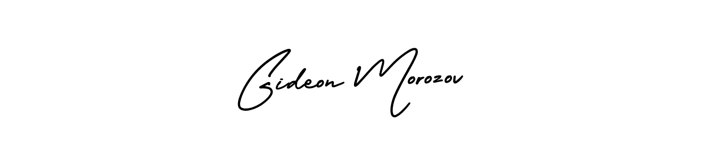 AmerikaSignatureDemo-Regular is a professional signature style that is perfect for those who want to add a touch of class to their signature. It is also a great choice for those who want to make their signature more unique. Get Gideon Morozov name to fancy signature for free. Gideon Morozov signature style 3 images and pictures png