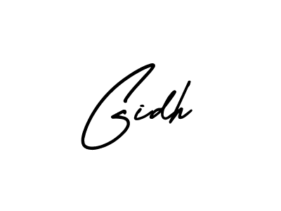 Create a beautiful signature design for name Gidh. With this signature (AmerikaSignatureDemo-Regular) fonts, you can make a handwritten signature for free. Gidh signature style 3 images and pictures png