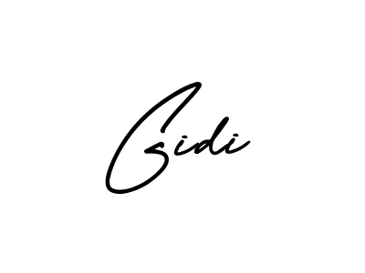 This is the best signature style for the Gidi name. Also you like these signature font (AmerikaSignatureDemo-Regular). Mix name signature. Gidi signature style 3 images and pictures png