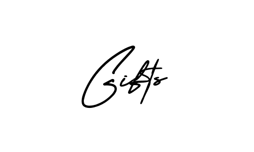 Also You can easily find your signature by using the search form. We will create Gifts name handwritten signature images for you free of cost using AmerikaSignatureDemo-Regular sign style. Gifts signature style 3 images and pictures png