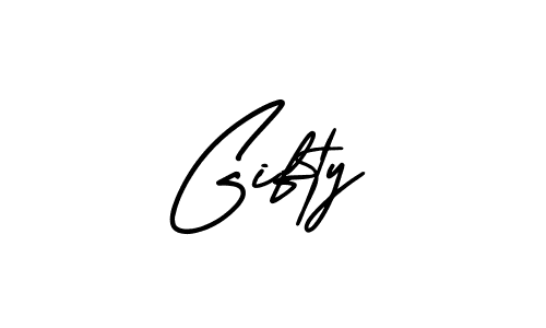 How to make Gifty name signature. Use AmerikaSignatureDemo-Regular style for creating short signs online. This is the latest handwritten sign. Gifty signature style 3 images and pictures png