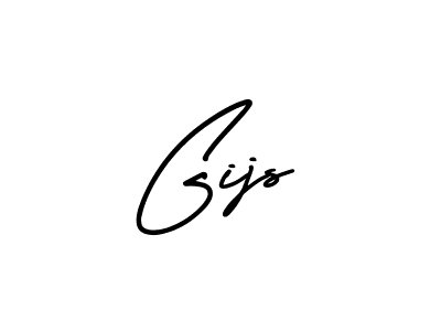 Design your own signature with our free online signature maker. With this signature software, you can create a handwritten (AmerikaSignatureDemo-Regular) signature for name Gijs. Gijs signature style 3 images and pictures png