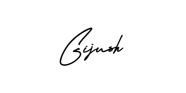 Design your own signature with our free online signature maker. With this signature software, you can create a handwritten (AmerikaSignatureDemo-Regular) signature for name Gijush. Gijush signature style 3 images and pictures png