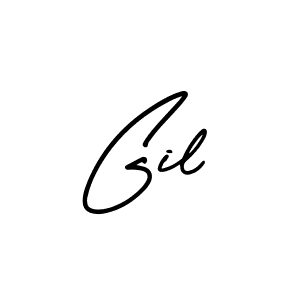 You should practise on your own different ways (AmerikaSignatureDemo-Regular) to write your name (Gil) in signature. don't let someone else do it for you. Gil signature style 3 images and pictures png