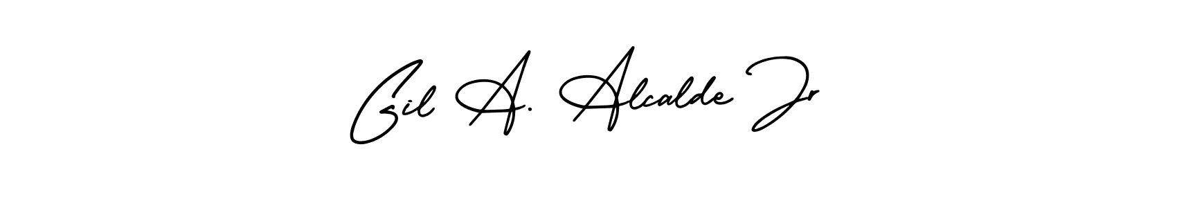 Create a beautiful signature design for name Gil A. Alcalde Jr. With this signature (AmerikaSignatureDemo-Regular) fonts, you can make a handwritten signature for free. Gil A. Alcalde Jr signature style 3 images and pictures png