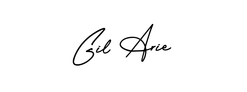 Design your own signature with our free online signature maker. With this signature software, you can create a handwritten (AmerikaSignatureDemo-Regular) signature for name Gil Arie. Gil Arie signature style 3 images and pictures png