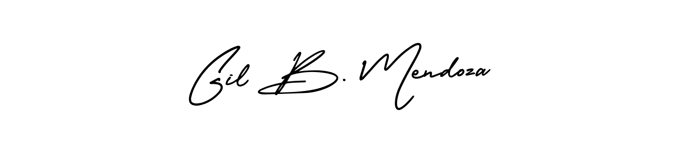 How to Draw Gil B. Mendoza signature style? AmerikaSignatureDemo-Regular is a latest design signature styles for name Gil B. Mendoza. Gil B. Mendoza signature style 3 images and pictures png