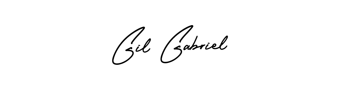 Use a signature maker to create a handwritten signature online. With this signature software, you can design (AmerikaSignatureDemo-Regular) your own signature for name Gil Gabriel. Gil Gabriel signature style 3 images and pictures png