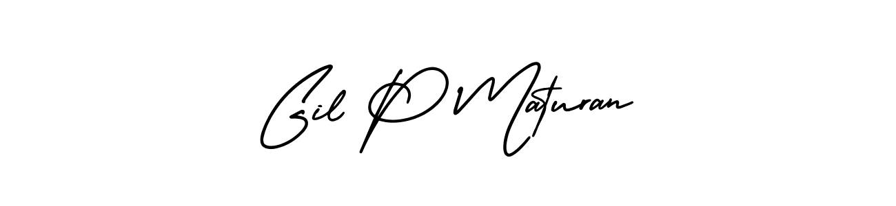 Best and Professional Signature Style for Gil P Maturan. AmerikaSignatureDemo-Regular Best Signature Style Collection. Gil P Maturan signature style 3 images and pictures png