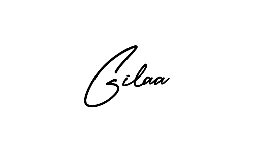 Design your own signature with our free online signature maker. With this signature software, you can create a handwritten (AmerikaSignatureDemo-Regular) signature for name Gilaa. Gilaa signature style 3 images and pictures png