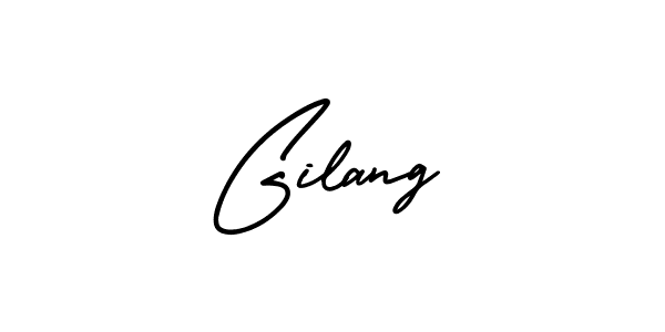Similarly AmerikaSignatureDemo-Regular is the best handwritten signature design. Signature creator online .You can use it as an online autograph creator for name Gilang. Gilang signature style 3 images and pictures png