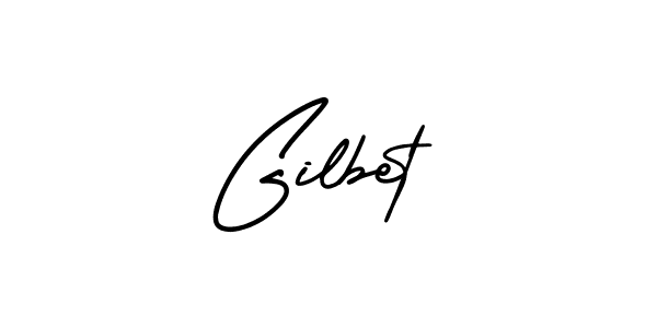 How to make Gilbet signature? AmerikaSignatureDemo-Regular is a professional autograph style. Create handwritten signature for Gilbet name. Gilbet signature style 3 images and pictures png