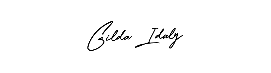 Gilda Idaly stylish signature style. Best Handwritten Sign (AmerikaSignatureDemo-Regular) for my name. Handwritten Signature Collection Ideas for my name Gilda Idaly. Gilda Idaly signature style 3 images and pictures png