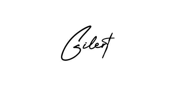 Create a beautiful signature design for name Gilert. With this signature (AmerikaSignatureDemo-Regular) fonts, you can make a handwritten signature for free. Gilert signature style 3 images and pictures png