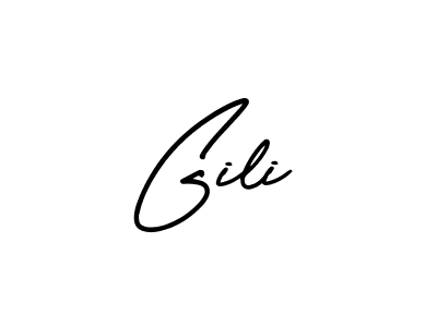 Gili stylish signature style. Best Handwritten Sign (AmerikaSignatureDemo-Regular) for my name. Handwritten Signature Collection Ideas for my name Gili. Gili signature style 3 images and pictures png