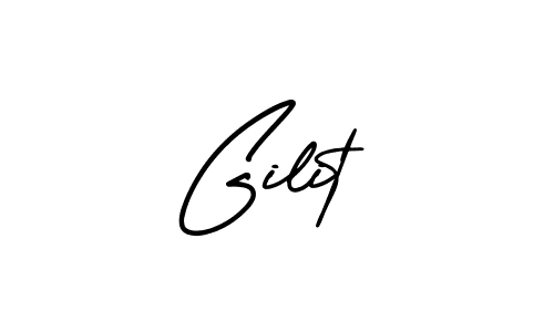 This is the best signature style for the Gilit name. Also you like these signature font (AmerikaSignatureDemo-Regular). Mix name signature. Gilit signature style 3 images and pictures png