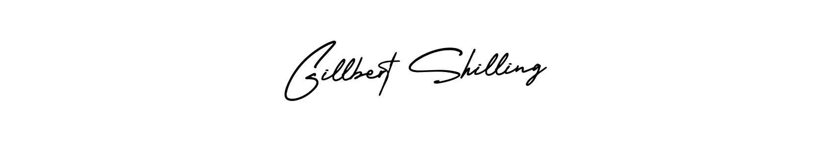 if you are searching for the best signature style for your name Gillbert Shilling. so please give up your signature search. here we have designed multiple signature styles  using AmerikaSignatureDemo-Regular. Gillbert Shilling signature style 3 images and pictures png