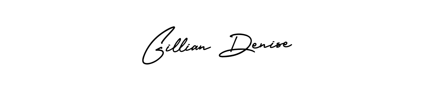 Gillian Denise stylish signature style. Best Handwritten Sign (AmerikaSignatureDemo-Regular) for my name. Handwritten Signature Collection Ideas for my name Gillian Denise. Gillian Denise signature style 3 images and pictures png