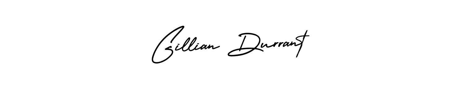 You should practise on your own different ways (AmerikaSignatureDemo-Regular) to write your name (Gillian Durrant) in signature. don't let someone else do it for you. Gillian Durrant signature style 3 images and pictures png