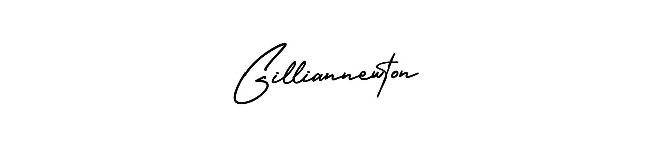 It looks lik you need a new signature style for name Gilliannewton. Design unique handwritten (AmerikaSignatureDemo-Regular) signature with our free signature maker in just a few clicks. Gilliannewton signature style 3 images and pictures png