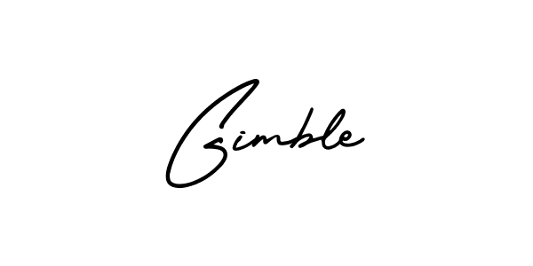 The best way (AmerikaSignatureDemo-Regular) to make a short signature is to pick only two or three words in your name. The name Gimble include a total of six letters. For converting this name. Gimble signature style 3 images and pictures png