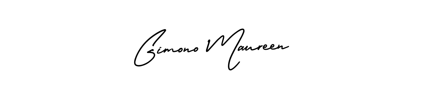 Once you've used our free online signature maker to create your best signature AmerikaSignatureDemo-Regular style, it's time to enjoy all of the benefits that Gimono Maureen name signing documents. Gimono Maureen signature style 3 images and pictures png