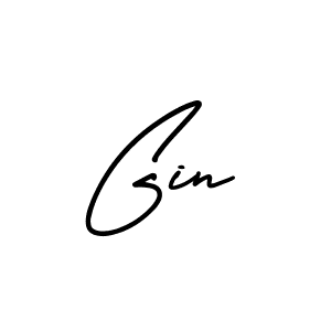 It looks lik you need a new signature style for name Gin. Design unique handwritten (AmerikaSignatureDemo-Regular) signature with our free signature maker in just a few clicks. Gin signature style 3 images and pictures png