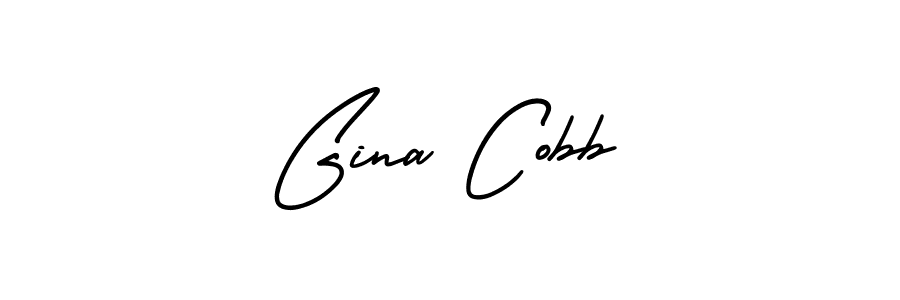 Create a beautiful signature design for name Gina Cobb. With this signature (AmerikaSignatureDemo-Regular) fonts, you can make a handwritten signature for free. Gina Cobb signature style 3 images and pictures png