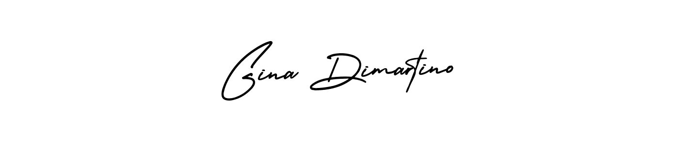 Make a beautiful signature design for name Gina Dimartino. With this signature (AmerikaSignatureDemo-Regular) style, you can create a handwritten signature for free. Gina Dimartino signature style 3 images and pictures png