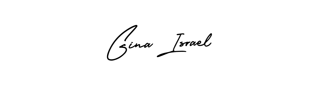 This is the best signature style for the Gina Israel name. Also you like these signature font (AmerikaSignatureDemo-Regular). Mix name signature. Gina Israel signature style 3 images and pictures png