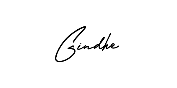Design your own signature with our free online signature maker. With this signature software, you can create a handwritten (AmerikaSignatureDemo-Regular) signature for name Gindhe. Gindhe signature style 3 images and pictures png