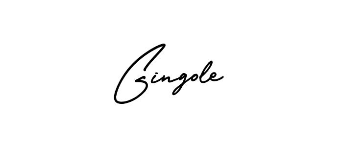 Use a signature maker to create a handwritten signature online. With this signature software, you can design (AmerikaSignatureDemo-Regular) your own signature for name Gingole. Gingole signature style 3 images and pictures png