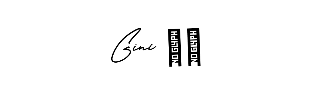 How to make Gini ❤️ signature? AmerikaSignatureDemo-Regular is a professional autograph style. Create handwritten signature for Gini ❤️ name. Gini ❤️ signature style 3 images and pictures png