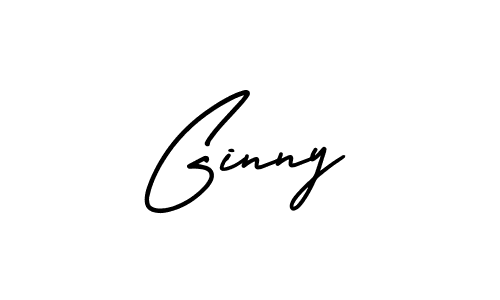 How to make Ginny name signature. Use AmerikaSignatureDemo-Regular style for creating short signs online. This is the latest handwritten sign. Ginny signature style 3 images and pictures png