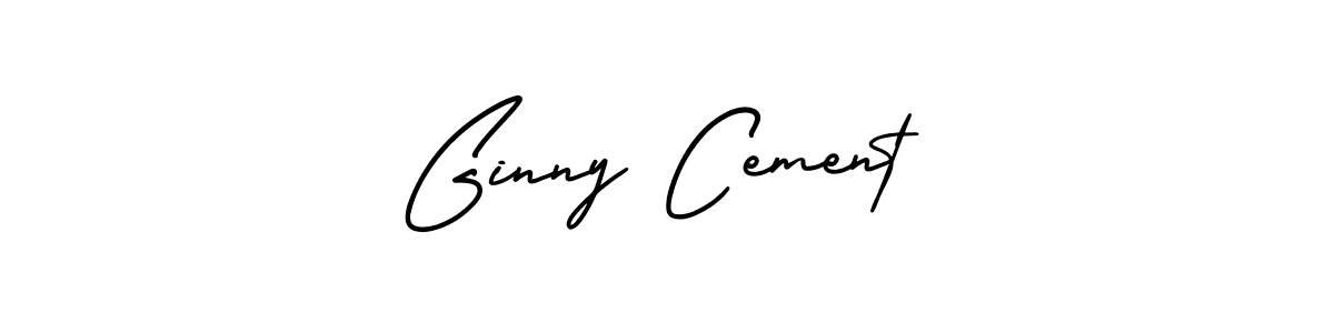 Create a beautiful signature design for name Ginny Cement. With this signature (AmerikaSignatureDemo-Regular) fonts, you can make a handwritten signature for free. Ginny Cement signature style 3 images and pictures png