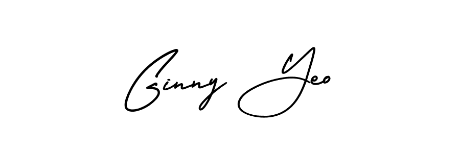 How to make Ginny Yeo name signature. Use AmerikaSignatureDemo-Regular style for creating short signs online. This is the latest handwritten sign. Ginny Yeo signature style 3 images and pictures png