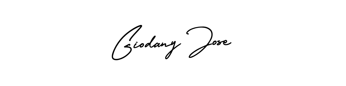 How to make Giodany Jose name signature. Use AmerikaSignatureDemo-Regular style for creating short signs online. This is the latest handwritten sign. Giodany Jose signature style 3 images and pictures png