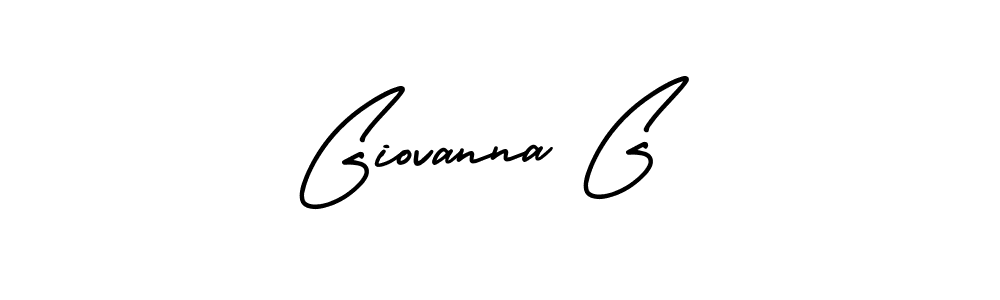 How to make Giovanna G name signature. Use AmerikaSignatureDemo-Regular style for creating short signs online. This is the latest handwritten sign. Giovanna G signature style 3 images and pictures png