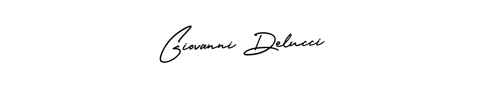 How to make Giovanni Delucci name signature. Use AmerikaSignatureDemo-Regular style for creating short signs online. This is the latest handwritten sign. Giovanni Delucci signature style 3 images and pictures png