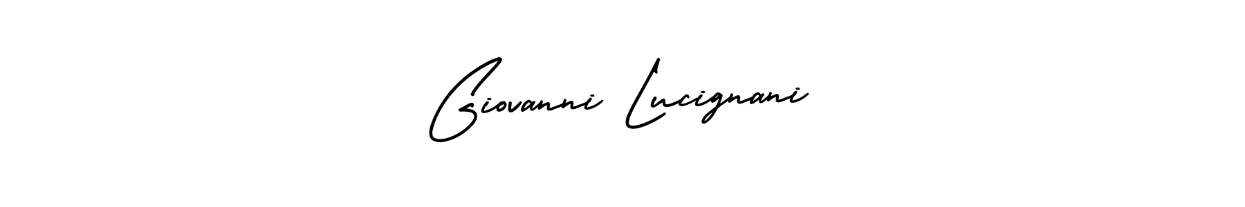 Also You can easily find your signature by using the search form. We will create Giovanni Lucignani name handwritten signature images for you free of cost using AmerikaSignatureDemo-Regular sign style. Giovanni Lucignani signature style 3 images and pictures png