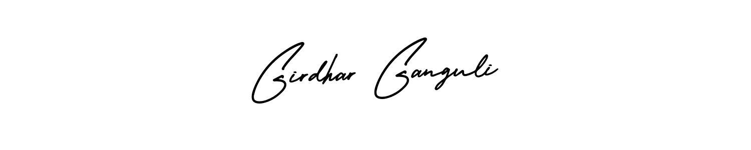 Use a signature maker to create a handwritten signature online. With this signature software, you can design (AmerikaSignatureDemo-Regular) your own signature for name Girdhar Ganguli. Girdhar Ganguli signature style 3 images and pictures png