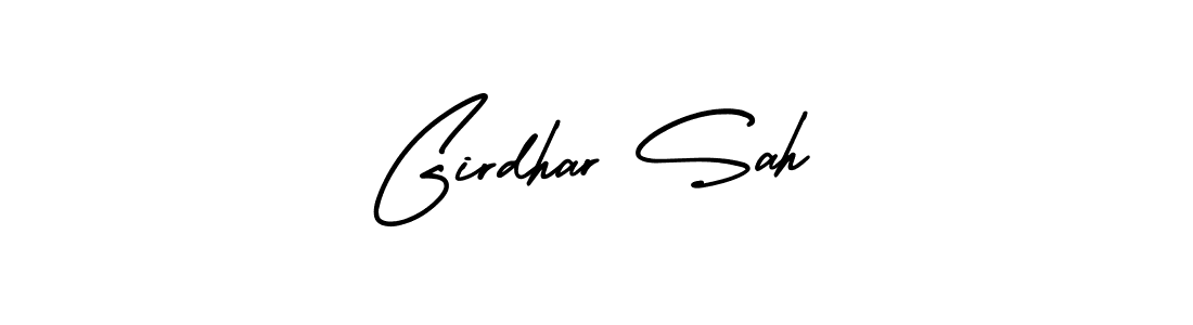 AmerikaSignatureDemo-Regular is a professional signature style that is perfect for those who want to add a touch of class to their signature. It is also a great choice for those who want to make their signature more unique. Get Girdhar Sah name to fancy signature for free. Girdhar Sah signature style 3 images and pictures png