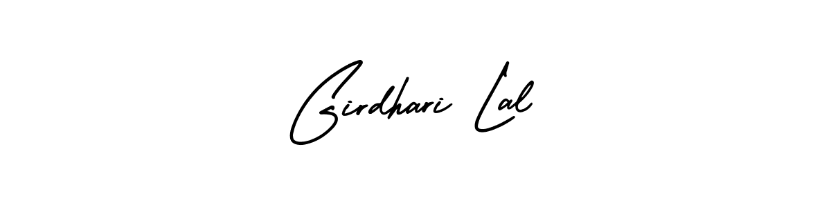 How to make Girdhari Lal name signature. Use AmerikaSignatureDemo-Regular style for creating short signs online. This is the latest handwritten sign. Girdhari Lal signature style 3 images and pictures png