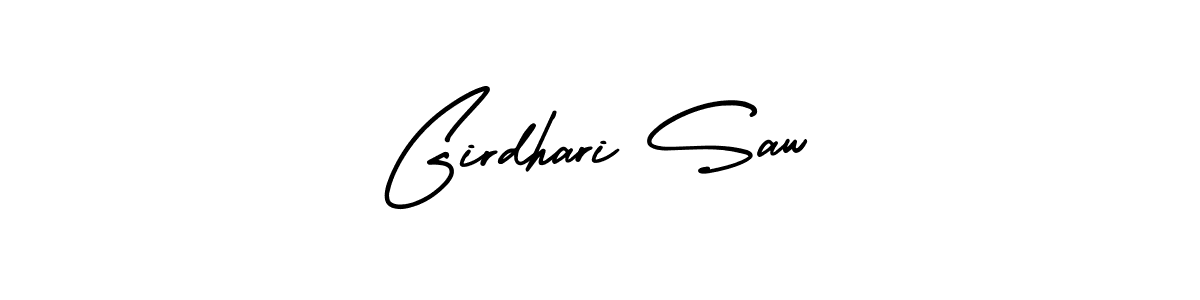 This is the best signature style for the Girdhari Saw name. Also you like these signature font (AmerikaSignatureDemo-Regular). Mix name signature. Girdhari Saw signature style 3 images and pictures png