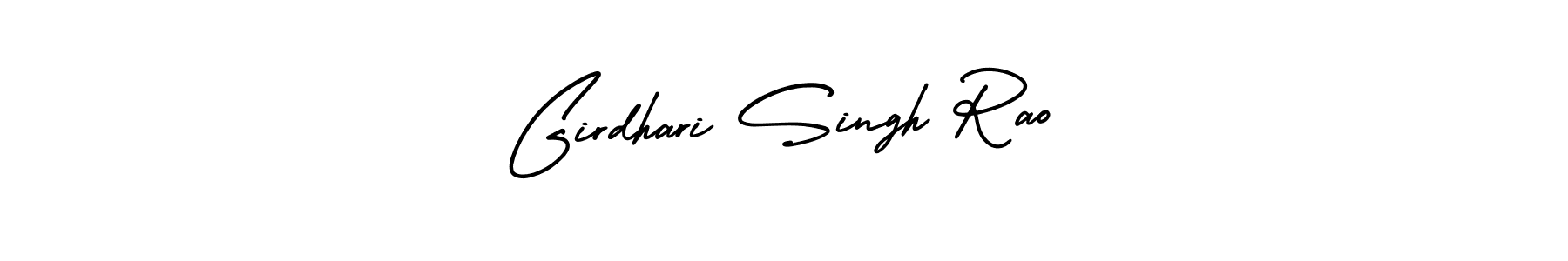 Create a beautiful signature design for name Girdhari Singh Rao. With this signature (AmerikaSignatureDemo-Regular) fonts, you can make a handwritten signature for free. Girdhari Singh Rao signature style 3 images and pictures png