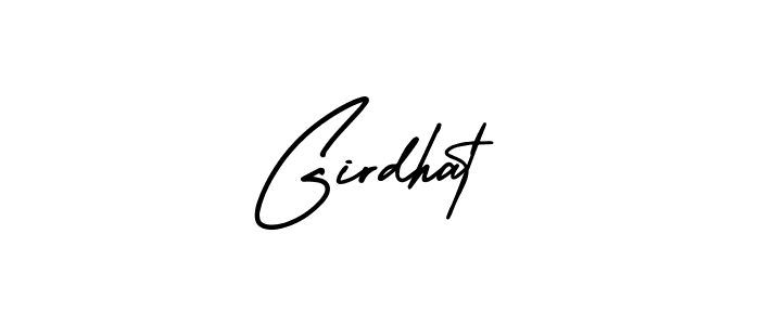 Also we have Girdhat name is the best signature style. Create professional handwritten signature collection using AmerikaSignatureDemo-Regular autograph style. Girdhat signature style 3 images and pictures png