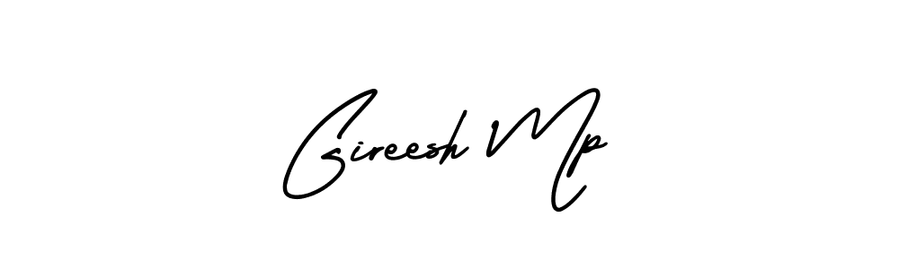 Use a signature maker to create a handwritten signature online. With this signature software, you can design (AmerikaSignatureDemo-Regular) your own signature for name Gireesh Mp. Gireesh Mp signature style 3 images and pictures png