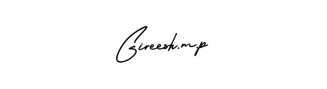 Create a beautiful signature design for name Gireesh.m.p. With this signature (AmerikaSignatureDemo-Regular) fonts, you can make a handwritten signature for free. Gireesh.m.p signature style 3 images and pictures png
