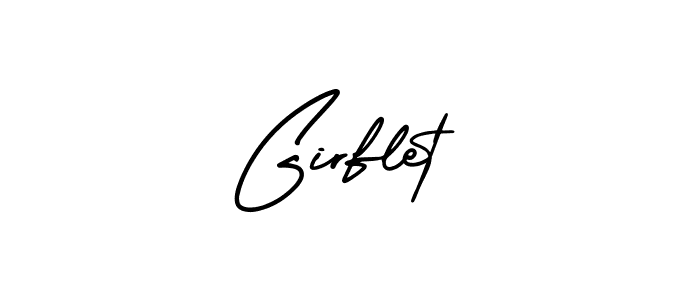 Create a beautiful signature design for name Girflet. With this signature (AmerikaSignatureDemo-Regular) fonts, you can make a handwritten signature for free. Girflet signature style 3 images and pictures png